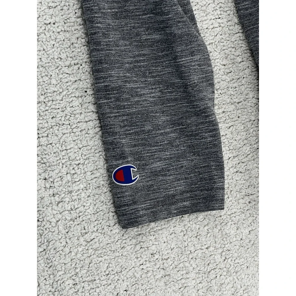 Champion Shirt Mens M Premier Lacrosse League PLL Quarter Zip Gray Long Sleeve